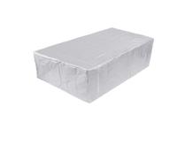 Funda Muebles Jardin Cubierta protectora plateada for jardín y Patio, tela Oxford, muebles, mesa silla, sofá, impermeable, lluvia(Silver,115x115x74cm)
