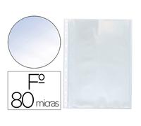 Funda Multitaladro Q-Connect Folio 80 Mc Cristal Caja De 100 Unidades