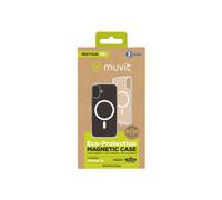 Funda muvit recycletek magsafe para apple iphone 16 transparente