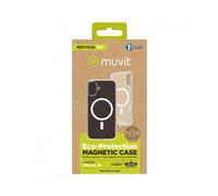 Funda muvit recycletek magsafe para apple iphone 16 transparente