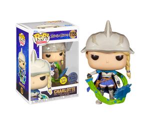 Funda Negra Charlotte GITD Edición Especial POP Animación #1155 Figura De Vinilo