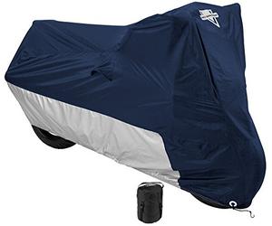 Funda Nelson Rigg Deluxe para motocicletas, protección contra la intemperie, rayos UV, con sistema de ventilación, protección contra el calor, forro para parabrisas, bolsa de compresión, incluye arandelas