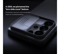 Para Samsung Galaxy S26 S25 S24 S23 S22 Ultra Edge funda Nillkin CamShield cubierta de cámara deslizante para S24 FE S23 Plus fundas de lentes Camshield Negro