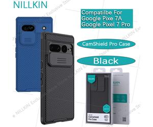 Funda Nillkin CamShield Pro para Google Pixel 7 Pro/Pixel 7A con deslizador para la lente, protección de airbag, TPU+PC. Black