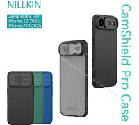 Funda Nillkin CamShield Pro para iPhone 17/iPhone 17 Air 2025, TPU+PC, Carcasa Rígida con Cubierta Deslizante para la Lente Black