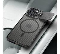 Funda Nillkin para iPhone 16 Pro Max / 16 Pro, Magnética, con Protección de Cámara CamShield, Magsafe, Protección Completa de 360 Grados para la Parte Trasera Cam Mag Black