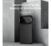 Funda Nillkin para iPhone 18 Pro Max / 17 Pro Max, magnética, de fibra CarboProp, con adaptador para cámara, soporte y protección. CarboProp Mag Black
