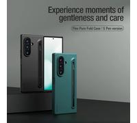 Funda Nillkin para Samsung Galaxy Z Fold 7 5G, Silicona Líquida Suave al Tacto, Flex Pure Fold con Cubierta Protectora para S-Pen Silky S-P Black
