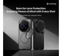 Funda Nillkin para VIVO X300 Ultra 5G, Magnética, con Protección de Cámara, Adaptador de Lente, Cámara Magsafe con Soporte, Protección de 360 Grados, Cubierta Trasera Cam Mag Black