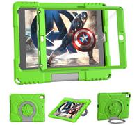 Funda Niños para iPad 9.7'' 6.ª/5.ª Gen 2018/2017, TrendGate Funda iPad Air 2 Ligera, A Prueba de Golpes, con Protector de Pantalla Incorporado y Soporte con Asa para iPad Air 1/Air 2/Pro 9,7, Verde