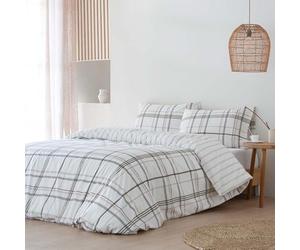 Funda nordica 200x200 ALGODÓN PERCAL 100% 200 Hilos Ali. Funda edredón nórdico 280x240 + 2 Fundas de Almohada 100% ALGODÓN PERCAL. Cierre con Botones. Color Beige