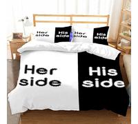 Funda Nórdica 200x200 cm Ella Está A Su Lado Niño Chico Adolescente 3 Piezas Ropa de Cama Microfibra Funda Edredon con 2 Fundas de Almohada