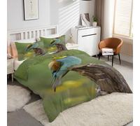 Funda Nórdica Cama 105 Animales Juego de Ropa de Cama ColibríEs Fundas Nordicas Microfibra Suavecon, Estampado Moderno 3D - Funda Edredon 200x200 cm + 2 Fundas Almohada 50x80 cm -kK1017