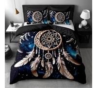 Funda Nordica Cama 105 AtrapasueñOs Funda de Edredón Plumas Juego de Ropa de Cama Microfibra con Cremallera, Reversible Suave Funda Nórdica 150x200 cm y 2 Funda de Almohada 50x75 cm