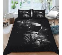 Funda Nordica Cama 105 Cielo Estrellado Juego de Ropa de Cama de Suave Microfibra Extranjero Funda Edredon 200x200 cm con Cremallera y 2 Funda de Almohada 50x75 cm ba4324