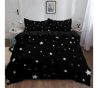 Funda Nordica Cama 105 Cielo Estrellado y Vía Láctea 3D Impresión Funda de Edredón Espacio Microfibra Suave Transpirable Funda Nórdica 200x200 cm con 2 Fundas de Almohada 50x75cm a_76