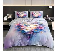 Funda Nordica Cama 105 Flores Funda Nordica 150x200 Mariposa Conjuntos de Cama Estampado 3D con Cremallera Funda Nórdica Microfibra y 2 Funda de Almohada 50x75 cm