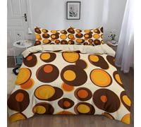 Funda Nordica Cama 105 Formas Geométricas Coloridas 3D Impresión Funda de Edredón Dibujos Animados Microfibra Suave Transpirable Funda Nórdica 200x200 cm con 2 Fundas de Almohada 50x75cm a.285