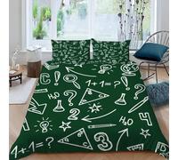 Funda Nordica Cama 105 Matemáticas Fundas de Edredon Doble 200x200 Estampado 3D Adolescentes Set de Funda Nórdica Microfibra Amor Matematicas Infantil Juvenil Ropa de Cama 3 Piezas a.3849