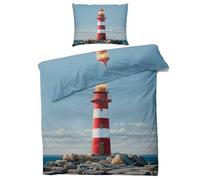 Funda Nordica Cama 105 Náutica Infantil, Funda Edredon 200x200 y 2 Fundas de Almohada 50x75, Juego de Ropa de Cama de 3 Piezas Microfibra Suave con Cremallera K45