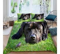 Funda Nordica Cama 105 Perro Labrador, 3D Funda Edredon 200x200 cm Perro Microfibra Ropa de Cama Animales Reversible 3 Piezas, Funda de Edredón + 2 Fundas de Almohada m7264
