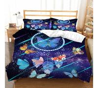 Funda Nordica Cama 135/150 Atrapasueños 3D Fundas Nordicas Diseño de Dibujos Animados 3pcs Ropa de Cama Microfibra Suave Funda Nordica 220 x 240 y 2 Funda de Almohada 50x80 cm