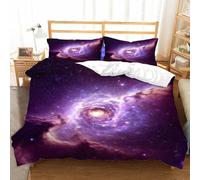 Funda Nordica Cama 135/150 Estrellado 3D Fundas Nordicas Planetas 3pcs Ropa de Cama Microfibra Suave Funda Nordica 220 x 240 y 2 Funda de Almohada 50x80 cm