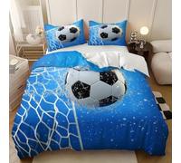 Funda Nórdica Cama 135/150 Fútbol Americano Impresión 3D Microfibra Suave Ropa de Cama Estilo Deportivo Funda Edredon 220x240 cm con Cremallera y 2 Fundas de Almohada 50x75 cm k.4087