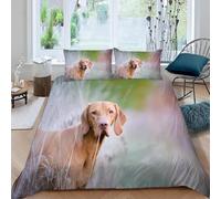 Funda Nordica Cama 135/150 Labrador Retriever 3D Impresión Funda de Edredón Perros Microfibra Suave Transpirable Funda Nórdica 240x220 cm con 2 Fundas de Almohada 50x75cm e.2093