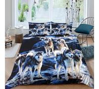 Funda Nordica Cama 135/150 Perro Funda Edredon 220x240 Lindas Mascotas Animales Fundas Nórdicas Microfibra Ropa de Cama de 3 Piezas con Cremallera y 2 Fundas de Almohada L.1961