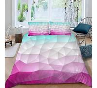 Funda Nordica Cama 135 Arcoíris Supersuave Premium 3 Piezas Juego de Cama con Cremallera para Adulto,1 Funda de Edredón 200x220cm+2 Fundas de Almohada 50x80cm