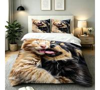 Funda Nordica Cama 135 Gatito y Perrito, ZQ9280