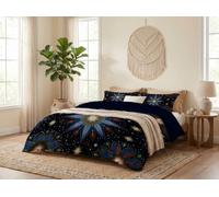 Funda Nordica Cama 135 Mandala Del Cielo Estrellado Mexicano Negro Funda Edredón Para Niños Con Cremallera Plantas Tradicionales Suave Transpirable Microfibra Fundas Nordicas 200X200Cm,Fundas Almohada