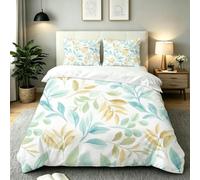 Funda Nordica Cama 150 Flores Verde Claro, AQ1913