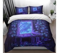 Funda Nordica Cama 150 Geometría Púrpura Colcha 150 Microfibra Colcha Cama con Cremallera Funda Edredon Suave Colchas Cómoda Fundas Nordicas+2 Funda Almohada 50x75cm