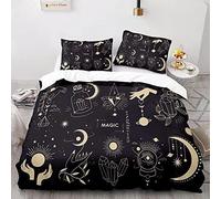 Funda Nordica Cama 150 Magia 3 Piezas Juego de Ropa de Cama para Adulto,Suave Funda Edredon en Microfibra,1 Funda de Edredón 220x240cm+2 Fundas de Almohada 50x75cm 5G10X271097