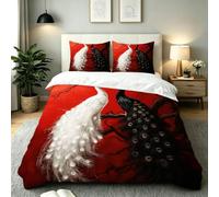 Funda Nordica Cama 150 Pavo Real Blanco, ZQ8957