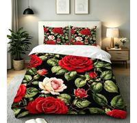 Funda Nordica Cama 150 Rosas Rojas, AQ1421