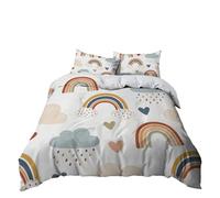 Funda Nordica Cama 150cm Líneas Coloridas Funda Edredon Microfibra Resistente, Cierre Cremallera, Lavable A Máquina,2 Fundas de Almohada,Juego de Cama Suave y Ligero