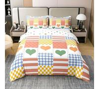 Funda Nordica Cama 180-260x240 cm Amor Fundas de Edredón de Matrimonio Microfibra Adultos, Juego de Ropa de Cama con Cremallera y 2 Fundas de Almohadas 50x75cm