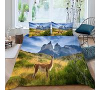 Funda Nordica Cama 180 Adulto Ciervo Funda Edredon 260x240 Animales Salvajes Fundas Nórdicas Microfibra Ropa de Cama de 3 Piezas con Cremallera y 2 Fundas de Almohada L.264