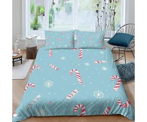 Funda Nordica Cama 180 Balón de Caramelo Ropa de Cama 3D Verde Menta 3 Piezas Suave Transpirable Microfibra Funda Nórdica 260x240 cm y 2 Fundas de Almohada 50x75 cm B.1591