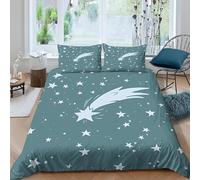 Funda Nordica Cama 180 Estrella Fugaz Fundas de Edred Estrellas Celestes Funda Edredoesn Microfibra Fundas Nórdicas 260x240 cm con 2 Fundas de Almohada con Cremallera B.588