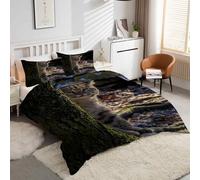 Funda Nórdica Cama 180 RíOs Juego de Ropa de Cama Bosque Fundas Nordicas Microfibra Suavecon, Estampado Moderno - Funda Edredon 240x260 cm + 2 Fundas Almohada 50x80 cm -kK5724