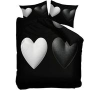 Funda Nordica Cama 80/90 Infantil Blanca y Negro 3D Funda Edredón Amor Moderno 135x200 cm, Ropa de Cama Ligera y Cómoda Microfibra con Cremallera y 1 Funda de Almohada Fácil Cuidado M-568