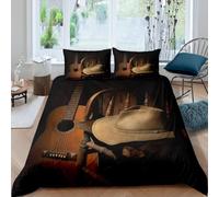 Funda Nordica Cama 90 CatáLogo Funda de edredon Estilo del Oeste 3D Funda Nórdica 135x200 Funda Nordica de Microfibra Suave con Cremallera + 2 Fundas de Almohada 50x75cm e-470