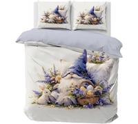 Funda Nordica Cama 90 De Cuento De Hadas, Funda Nordica 135x200 Enano, Fundas Edredon y 2 Fundas de Almohada 50x75 cm, Juego de Cama de Microfibra Cepillada Suave A134