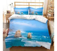 Funda Nordica Cama 90 Doce Apóstoles Funda Nórdica Edredon Paisaje Natural Fundas Nórdicas 150x200 Microfibra Suave Ropa de Cama con Cremallera y 2 Fundas de Almohada 50x75 J.1955
