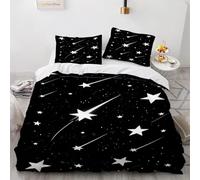 Funda Nordica Cama 90 Estrella Fugaz Fundas de Edred Universo Funda Edredoesn Microfibra Fundas Nórdicas 150x200 cm con 2 Fundas de Almohada con Cremallera B.321