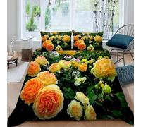 Funda Nordica Cama 90 LáMinas de Plantas Funda edredon NiñOs y NiñAs 3D Funda Nórdica 155x200 Funda Nordica de Microfibra Suave con Cremallera + 2 Fundas de Almohada 50x75cm c.3693